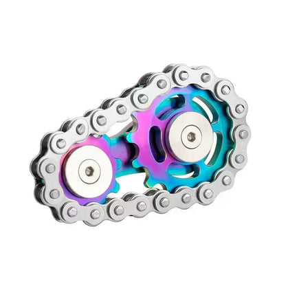 Chain Gear Stainless Steel Fidget Spinner Adult Metal Hand Spinner EDC Fidget Toys Focus ADHD Tool Office Stress Relief Toys