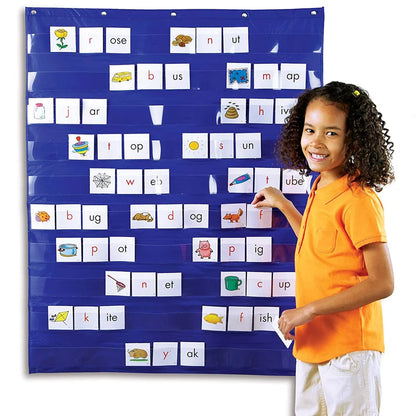 Learning Resources Standard Pocket Chart Education school tools Calendar Chart Autism Learning Materials Kids for Home Classroom