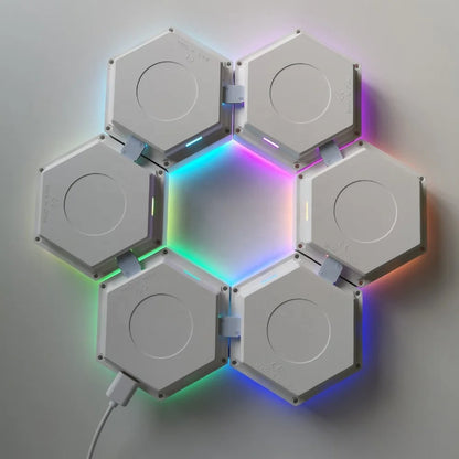 Splicing Modular Geometry Night Light  Hexagonal Led Lamps Wall Panels for Autism, Calming and Sensory  Aid Room Decor