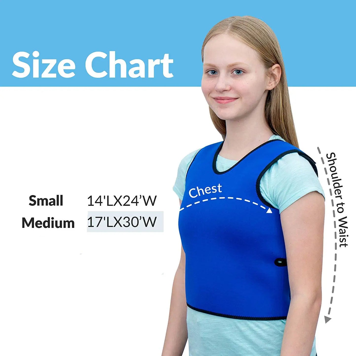 Sensory Compression Vest, Low Pressure Comfort Against Autism, Hyperactivity, Mood Disorder, For Children, Adolescents And Child