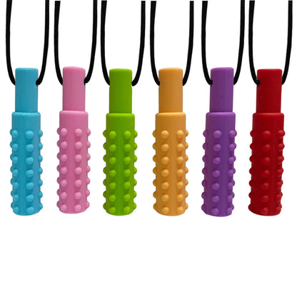 10pcs Baby Silicone Teether Kids Chew Necklace Sensory Chewy Pendant Oral Motor Toys Therapy Tools for Autism chidren's goods