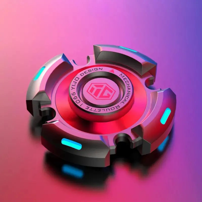 Fidget Spinners for Adults and Kids, Stress Anxiety ADHD Relief Figets Toy, Metal Finger Hand Spinner Toys with Luminous Light