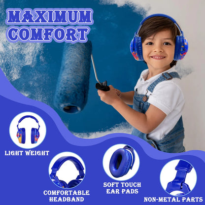 ZOHAN Kid Hearing Protection Earmuffs Ear Defenders Safety Noise Reduction Earmuff NRR 25dB For Toddlers Children Autism