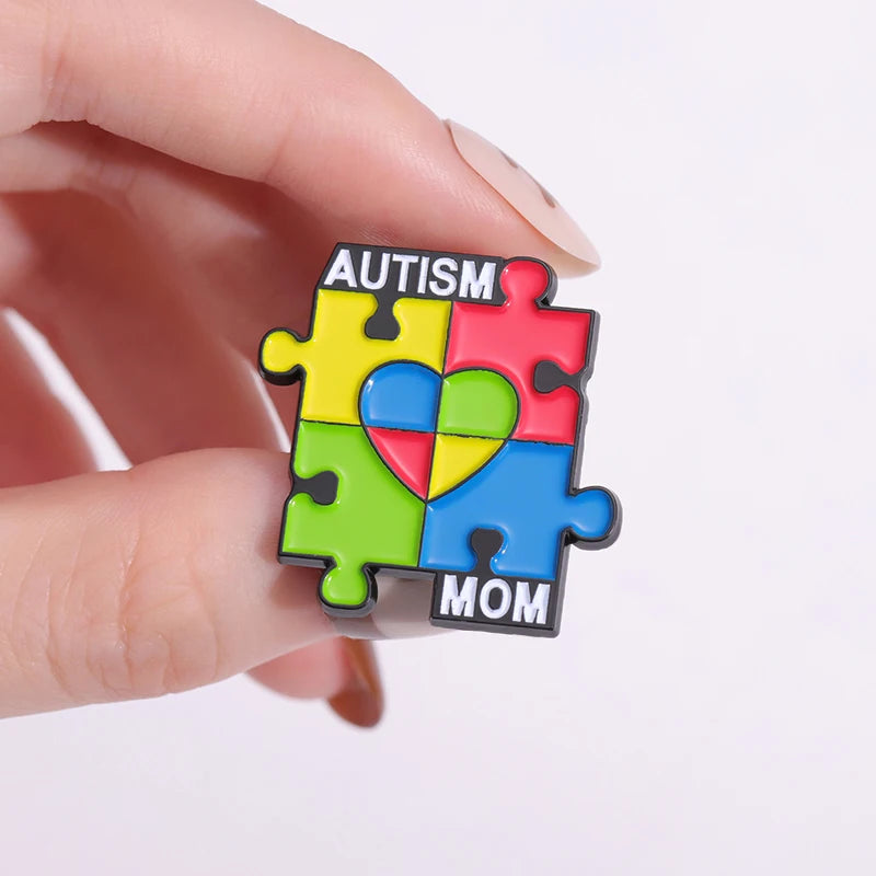 0 Days Without Sarcasm Enamel Pins Custom Autism Puzzle Satan Loves Me Brooches Lapel Badges Mental Health Jewelry Gift For Kids