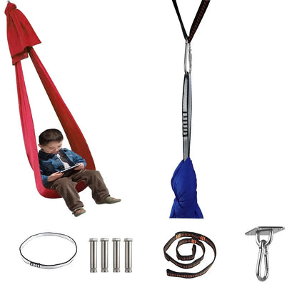 Relieve Autism Indoor Swing Hammock Therapy Swing Children's Elastic Swing Sensory Training Hammock with Stand