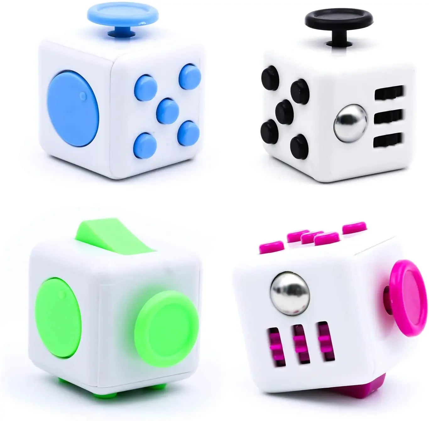 Creative Solid Color Fidget Dice handheld cube Release Stress Autism Anxiety Adult Kids Relief Anti-Stress finger children toys