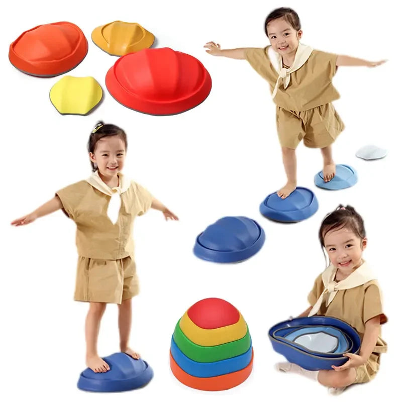 Children Balance Stepping Stones Toy Foot Tactile Sensory Integration Training Parish Party Game Autism Kids Outdoor Social Game