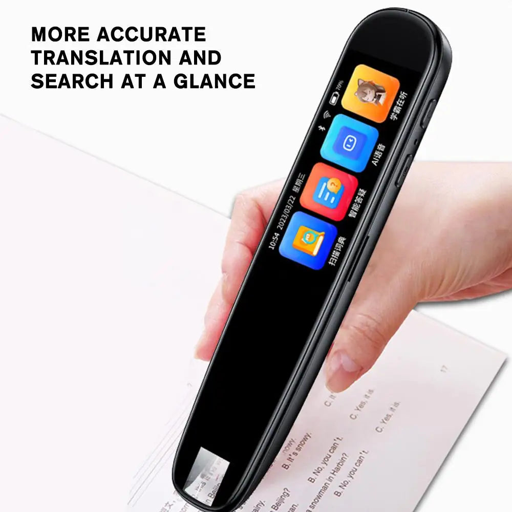 Translator 112 Languages Reading Pen For Dyslexia Autism Smart Voice Portable Scanner Pen Instant Smart Voice Translator Device