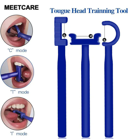 3 PCs/Set Kids Tongue Tip Lateralization Elevation Tool Tongue Tip Exercise Oral Muscle Training Autism Speech Therapy Talk Tool