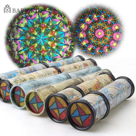 2PCS Scalable Rotating Kaleidoscopes Extended Rotation Adjustable Fancy Colored World Baby Toy Children Autism Kid Toy