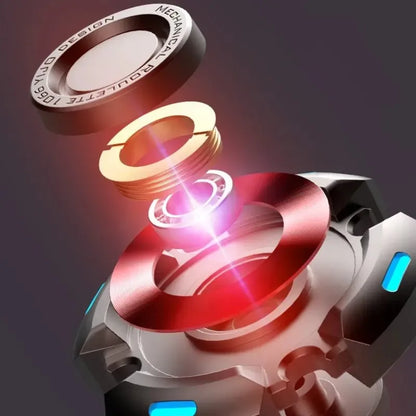 Fidget Spinners for Adults and Kids, Stress Anxiety ADHD Relief Figets Toy, Metal Finger Hand Spinner Toys with Luminous Light