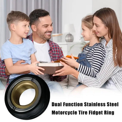 Ratchet Wheel Fidget Ring Fidget Slider Adult ED C Metal Fidget Toys ADHD Hand Spinner Stress Relief Toys Office Toy Adult Gift