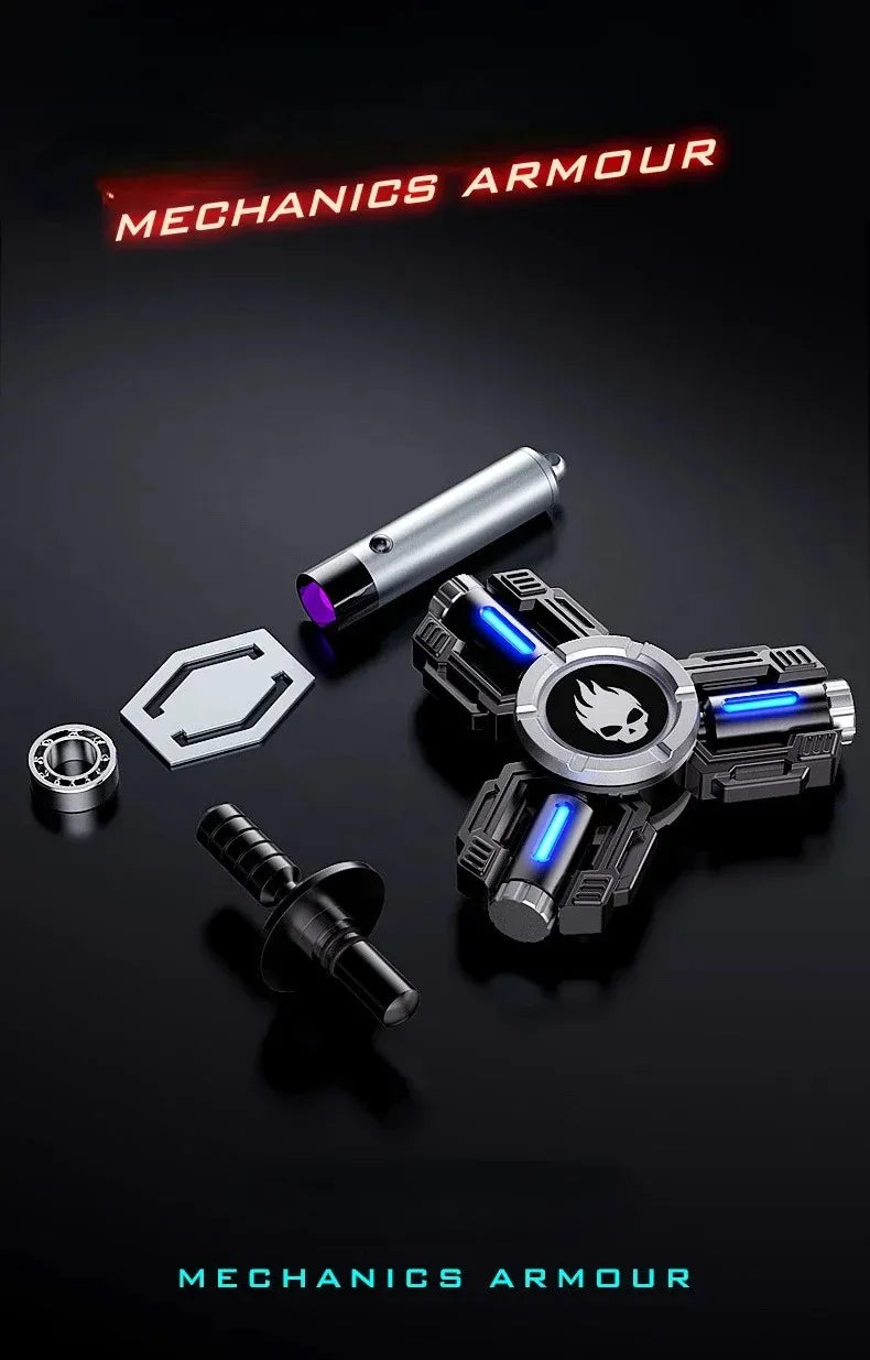 Fidget Toys Metal Hand Spinner Desk EDC Gyro Luminous Gyro scope Stress ADHD Relief Creative Toys for Men Adults Kids Antiestres