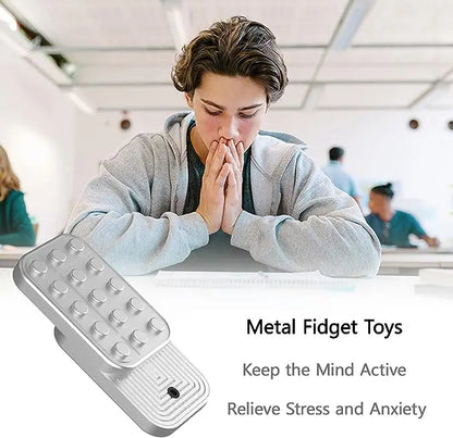 Metal EDC Fidget Slider Magnetic Brick Block Push Slider Haptic Slider Antistres Fidget Toys Adult Stress Relief Toy ADHD Autism