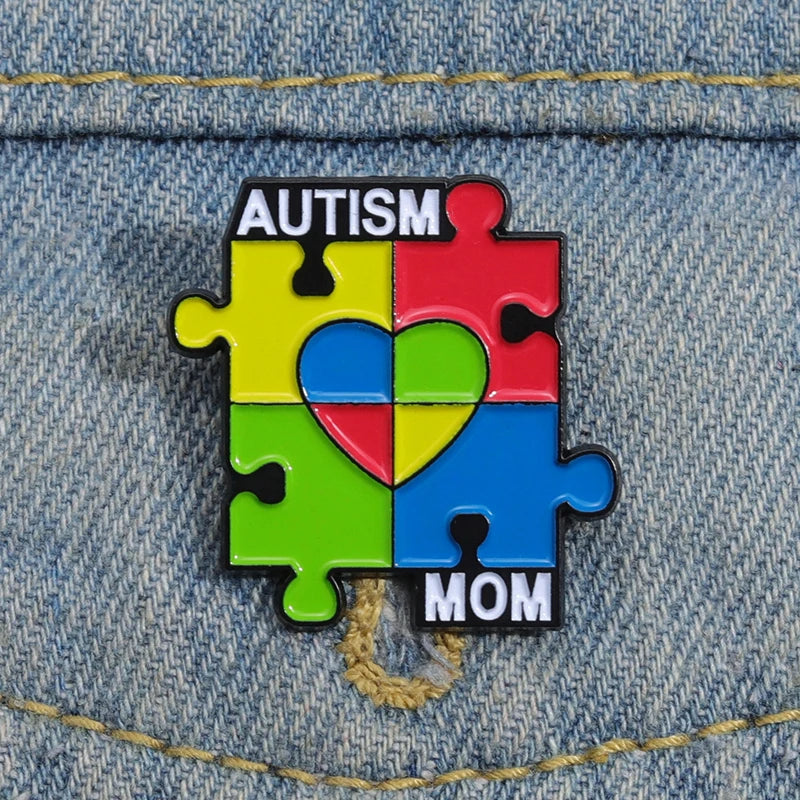 0 Days Without Sarcasm Enamel Pins Custom Autism Puzzle Satan Loves Me Brooches Lapel Badges Mental Health Jewelry Gift For Kids
