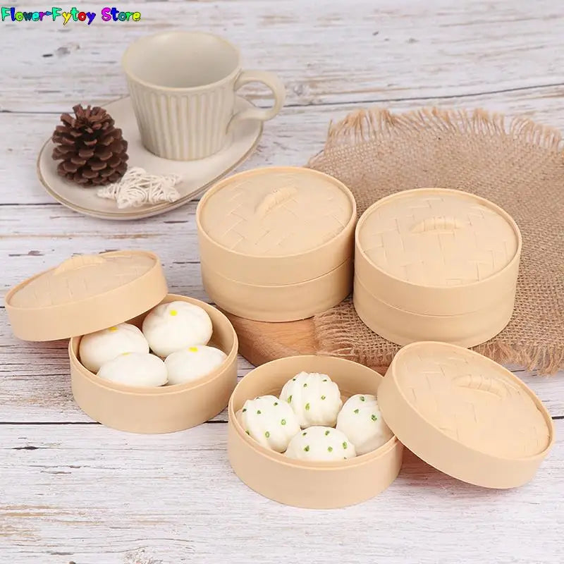 1 SET Fidget Sensory Toy Steamer Of Steamed Stuffed Bun Autism Special Needs Stress Reliever Stress Soft Relieve Toy