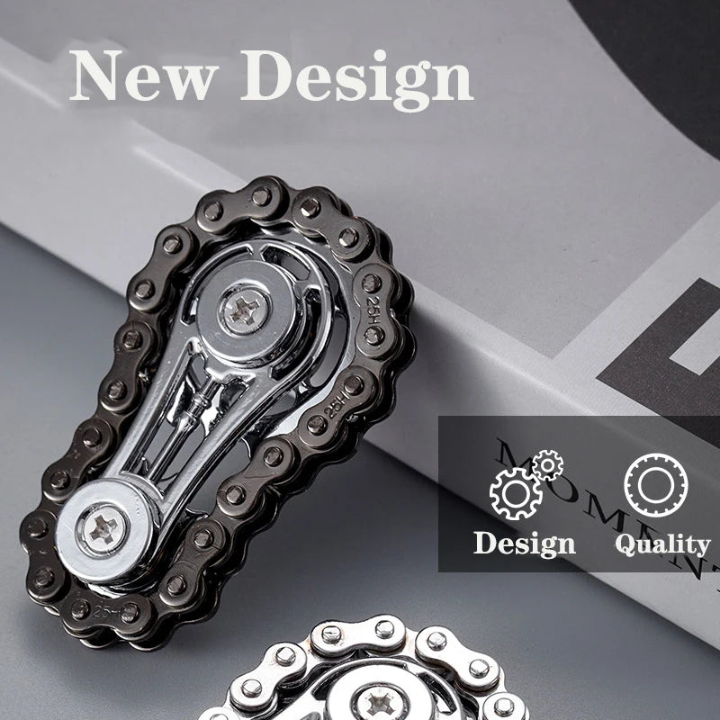 Mechanical Fidget Spinner Punk Style Design Metal Hand Spinner Chain ADHD Stress Relief EDC Fidget Toys Portable Pocket Toys Kid