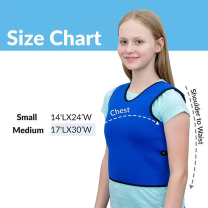 Sensory Compression Vest, Low Pressure Comfort Against Autism, Hyperactivity, Mood Disorder, For Children, Adolescents And Child