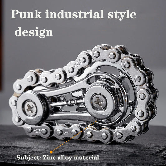 Mechanical Fidget Spinner Punk Style Design Metal Hand Spinner Chain ADHD Stress Relief EDC Fidget Toys Portable Pocket Toys Kid