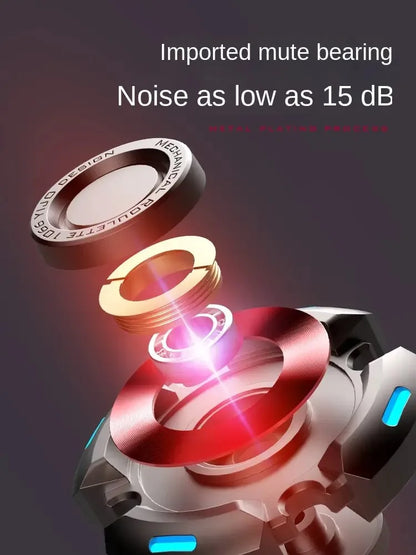 Fidget Spinners for Adults and Kids, Stress Anxiety ADHD Relief Fidget Toy, Metal EDC Hand Spinner Toys with Luminous Light