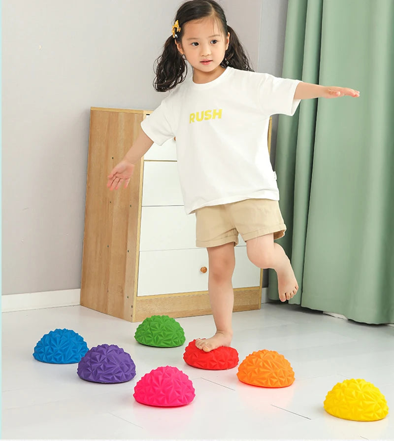 Children Balance Stepping Stones Toy Foot Tactile Sensory Integration Training Parish Party Game Autism Kids Outdoor Social Game