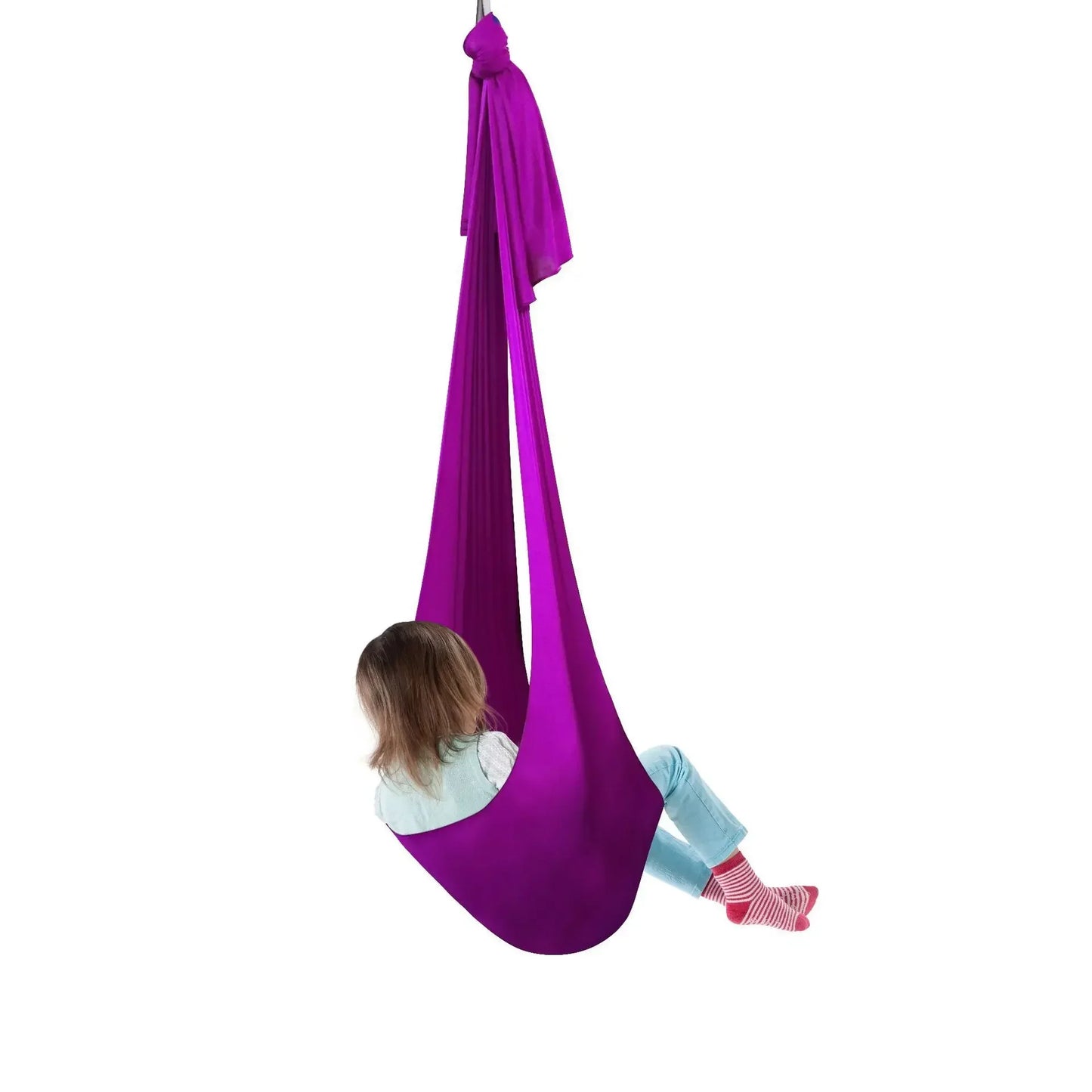 Relieve Autism Indoor Swing Hammock Therapy Swing Children's Elastic Swing Sensory Training Hammock with Stand