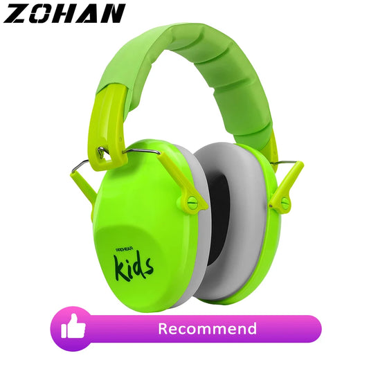 ZOHAN Kids Hearing Protection Earmuffs Baby Ear Defenders Noise Reduction Earmuff For Autism Children Toddlers Reading Sleeping