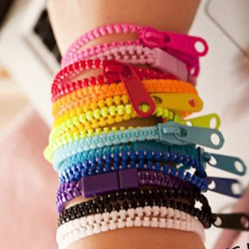 10Pcs Zipper Bracelet For Kids Antistress Fidget Sensory Toys ADHD Autism Brinquedos Para Alívio Do Estresse