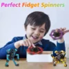 4PCS Transformable Fidget Spinners Stress Relief Sensory Toys Fingertip Gyros Spinner Party Favors for ADHD Autism Kids Adults - Image 5