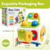 Montessori Busy Cube Toys for Toddler Sensory Activities Busy Board Early Educational Learning Travel Toys Gift for Kids - Image 6