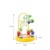 Baby Montessori Educational Math Toy Kids Circles Bead Wire Maze Roller Coaster for Children Montessori Wooden Toys Wood Puzzles - Image 7